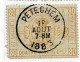 D153  DUBBEL  UUR   PETEGHEM     POSTSTEMPEL  OP SPOORWEGZEGEL N° 5 - Used