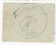 D153  DUBBEL  UUR   PETEGHEM     POSTSTEMPEL  OP SPOORWEGZEGEL N° 5 - Used