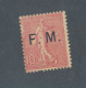 FRANCE - FRANCHISE MILITAIRE N° 4 NEUF** SANS CHARNIERE - COTE : 130€ - 1906/07 - Military Postage Stamps