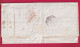 LETTRE DE VALPARAISO CHILE CHILI 1845 POUR BORDEAUX ENTREE OUTREMER LE HAVRE LETTRE - Posta Marittima