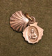 Médaille Religieuse - Coquille Saint-Jacques Sacré Coeur - Vierge à L'Enfant - Religious Medal Pélerin - Religion &  Esoterik