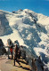 CHAMONIX Mt Blanc Depuis La Terrasse De La Iguille Du Midi 28(scan Recto-verso) MA2114 - Chamonix-Mont-Blanc