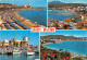 SAINTE MAXIME La Plage Le Port L Eglise Et La Maison Forte Vus Du Port La Plage 16(scan Recto-verso) MA2165 - Sainte-Maxime