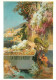 EZE Cap Martin Menton  Dessin De Ernest LESSIEUX  25  (scan Recto-verso)MA2164Bis - Cannes