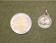 Médaille Religieuse En Argent Saint Antoine  - Silver Religious Medal  Souvenir Des Hauts Buttés - Religion & Esotericism