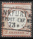 GERMAN EMPIRE GERMANY Germany 1872 9kr Large Shield Mi 27b Certificate CV 650 LILAC BROWN CANCEL FRANKFURT - Usati