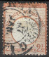 GERMAN EMPIRE GERMANY 1872 Large Shield Sc 19 2 1/2 Gr Used ORANGE BROWN - Used Stamps