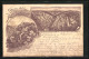 Vorläufer-Lithographie Ganzsache PP6F71/017: Thale /Harz, 1887, Hotel Hexentanzplatz, Blick über Das Bodetal  - Cartoline