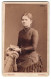 Fotografie A. Massak, Breslau, Schweidnitzer-Str. 16-18, Portrait Junge Frau Im Biedermeierkleid Mit Perlenkette  - Personnes Anonymes