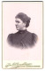 Fotografie Jos. Ohlenschläger, Donaueschingen, Karlsstr. 392, Portrait Anna Steittmatter Im Kleid Mit Dutt  - Anonymous Persons