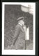 Foto-AK Präsident Masaryk (TGM) In Uniform Mit Schirmmütze  - Hombres Políticos Y Militares