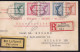 GERMANY 1928 LUFTPOST BERLIN  MUNICH TRIENT MAILAND - Covers & Documents