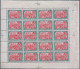 Germany-Deutschland,German Empire,1918 Sheet With 20 Pieces 5Mk. Mint - Original Gum , Michel 97BII - RARITY! - Unused Stamps
