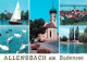 73941509 Allensbach_Bodensee Segeln Schwaene Kirche Panorama Strandpavillon - Autres & Non Classés