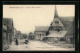 CPA Sérifontaine, L'Église Et Rue De Gisors  - Sonstige & Ohne Zuordnung