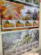 Korea Stamp 2013 Four Seasons Landscape Perf Spring Summer Autumn Winter Temple - Korea, North