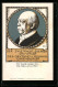 Künstler-AK Franz Stuck: Der Zwietracht Eiserner Erwuerger..., Seitenportrait Bismarck  - Personajes Históricos