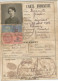 PK / CARTE Ancienne CARTE D 'IDENTITE 1943 LORREYTE  POMARCY LANDES - Documenti Storici