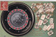Monaco Casino Roulette Et Trente Quarante Pièces D'or Et Carte A Jouer Circulée 1908 Carte Gaufrée - Spielbank