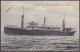 Congo Belge - CP "S.S. Bruxellesville Compagnie Belge Maritime Du Congo" De Banana Affr. N°55 Càd BOMA /24 AVRIL 1912 Po - Lettres & Documents