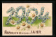 AK Jahreszahl Aus Blumen, Neujahrsgruss 1904  - Andere & Zonder Classificatie