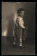 Foto-AK Niedlicher Junge Mit Teddy  - Used Stamps