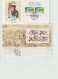 Ten Covers Franked With Souvenir Sheets. Postal Weight 0,099 Kg. Please Read Sales Conditions Under Image Of - Verzamelingen (zonder Album)