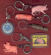 ** LOT  6  PORTE - CLEFS  COCHON  +  OLIDA ** - Schlüsselanhänger