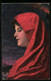 Künstler-AK Stengel & Co. Nr. 29295: Sivlia, Junge Schönheit Mit Rotem Kopftuch  - Sonstige & Ohne Zuordnung