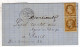 Document FRANCE Avec 2 Timbres 10c Bistre Oblitération 26/07/1971 - 1849-1876: Klassik