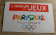 AUTOCOLLANT L'AMOUR DES JEUX - PARIS 2012 - VILLE CANDIDATE JEUX OLYMPIQUES - Autocollants