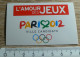 AUTOCOLLANT L'AMOUR DES JEUX - PARIS 2012 - VILLE CANDIDATE JEUX OLYMPIQUES - Stickers