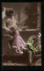 Foto-AK RPH Nr. S-766-6885: Burgfräulein Im Rosa Kleid Und Mädchen Mit Lockigem Haar  - Photographie