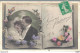 SINCERES FELICITATIONS CARTE POUR UN MARIAGE COUPLE DE MARIES EN 1914 - Coppie