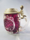 ° CHOPPE A BIERE EN VERRE TAILLE MONOGRAMMEE RG.- Bistrot - Glazen