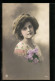 Foto-AK NPG Nr.1824: Junges Mädchen Mit Spitzenkragen Und Blumen  - Fotografie