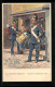 Künstler-AK Anton Hoffmann - München: Nürnberg, Wache 1851, 100-Jahrfeier Des 14. Infanterie-Regiments Hartmann 1914  - Regiments