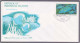 Coral Reef Marine Life Underwater, Sea Life, Bluefin Jack, Blue Jack Fish 10$ High Value Stamp Marshall FDC - Peces