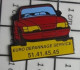 3617 Pin's Pins / Beau Et Rare / AUTOMOBILES / EURO DEPANNAGE SERVICE VOITURE ROUGE - Other & Unclassified