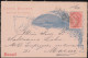Brasilien Kartenbrief Blau 15.11.1893 Rot Casa De Moeda Aus PALMEIRA 20.11. - Andere & Zonder Classificatie