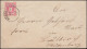 46 Doppeladler Mit Aufdruck Auf Brief BREGENZ 15.11.1885 Nach LEUTKIRCH 18.11.85 - Lettres & Documents