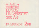 Markenheftchen 17 Universität Lund, ** - Ohne Zuordnung