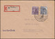 944+947 Kontrollrat II Auf R-Brief Flensburg 1 SSt Briefmarken-Ausstellung 1947 - Otros & Sin Clasificación