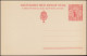 Schweden Postkarte P 38II Brevkort König Gustav Ohne Druckdatum, ** Postfrisch - Interi Postali