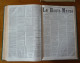 Delcampe - ** UNIQUE ** Le Journal LA HAUTE-MARNE - Toute La PREMIERE ANNEE 1871/72 Dans Une Reliure - Champagne - Ardenne