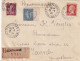 LETTRE. 27 FEV 1924. RECOMMANDE MONTAUBAN POUR ZAGREB. YOUGOSLAVIE. SEMEUSE ET PASTEUR PERFORÉS - 1921-1960: Moderne