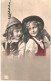 CPA Carte Postale  Deux Fillettes Avec Leur Chapeau  VM80167ok - Portraits