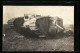 Foto-AK Tank-Panzer Im Schlamm  - Weltkrieg 1914-18