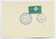 FRANCE EUROPA 25C POSTE AUX ARMEES 19.3.1961 + PREMIER EXPO PHIL FORCES FRANCAISES EN ALLEMAGNE 18 19 MARS AU RECTO CP - Military Postmarks From 1900 (out Of Wars Periods)