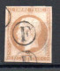 N° 13 - 10 Centimes Bistre Oblitéré CACHET DE FACTEUR F - 1853-1860 Napoleon III